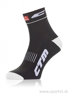 Ponožky CTM XC, čierna/biela