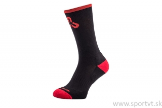 Ponožky CTM Layer, čierne/červené
